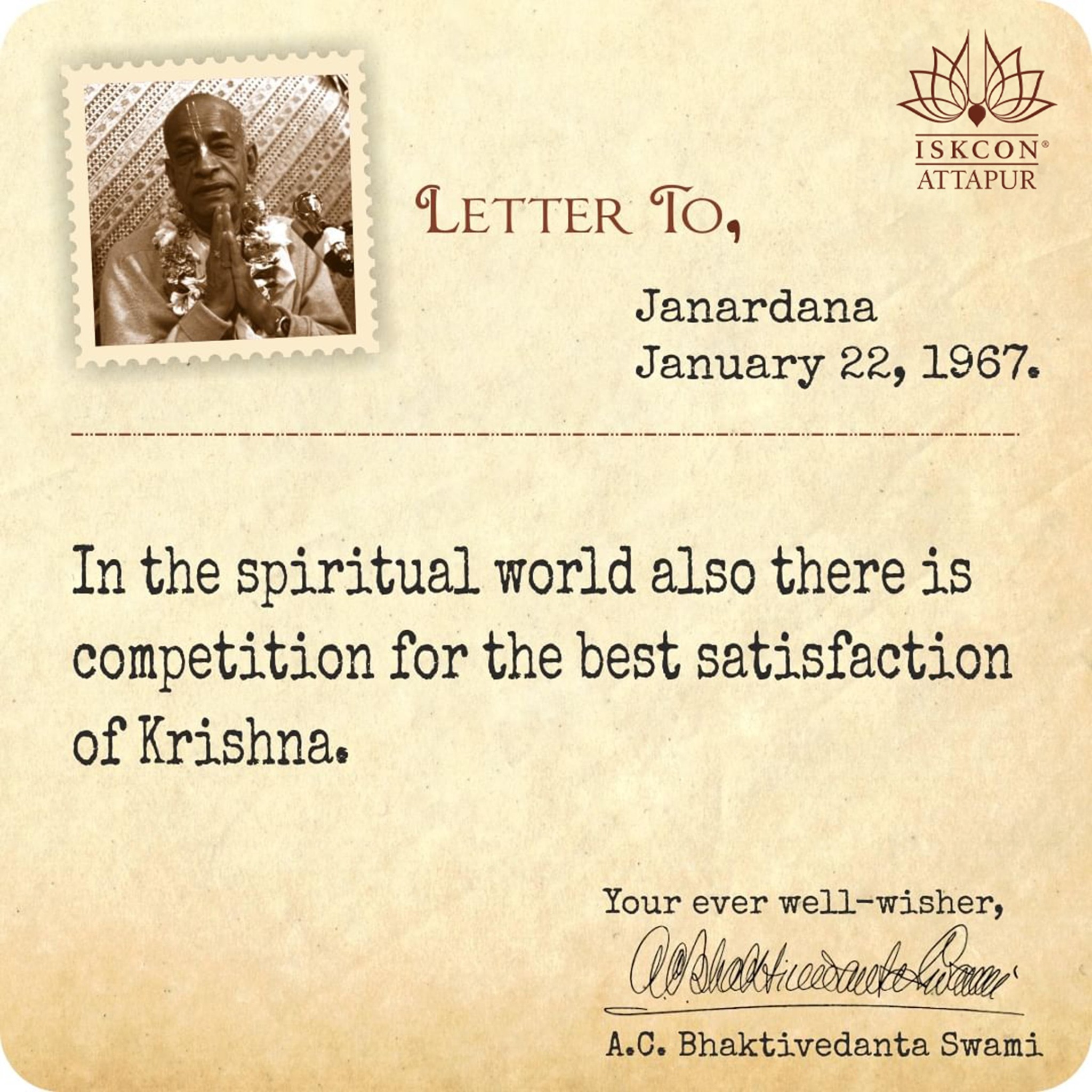 ISKCON Attapur Instagram post