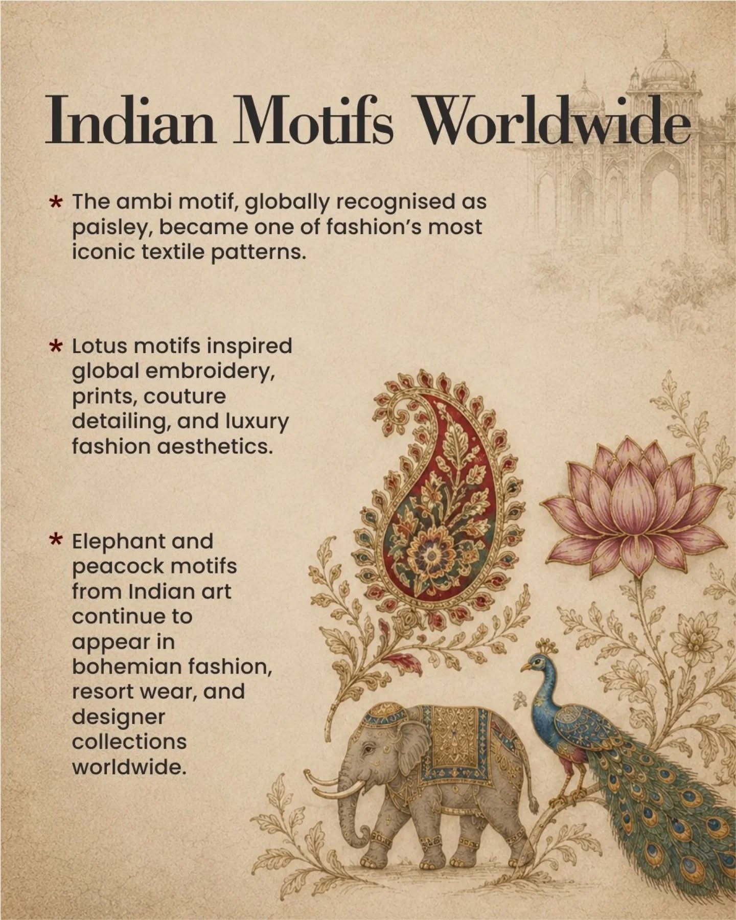 Crafted with heritage, styled for the world.
From timeless textiles to iconic craftsmanship, India’s artistry continues to inspire global fashion.
Every motif tells a story. Every thread carries tradition.
#NIFGlobal #CraftedInIndia #IndianCraftsmanship