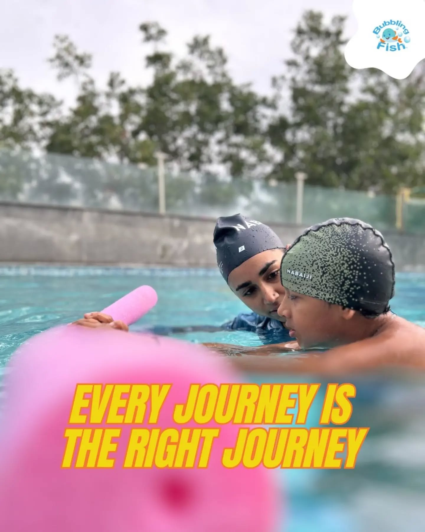 Every swimmer's story is different—and that's what makes it beautiful. 💙💦
Some children dive right in.
Some take their time.
Some need a little extra encouragement before they discover just how much they're capable of.
At Bubbling Fish, we don't measure progress by speed. We celebrate every child for showing up, trying again, and growing at their own pace.
Because confidence isn't rushed—it grows, one splash at a time. 🐠
(kids swimming, swimming journey, water confidence, swimming classes bangalore, learn swimming, child confidence, parent child bonding, baby swimming, toddler swimming, bubbling fish)