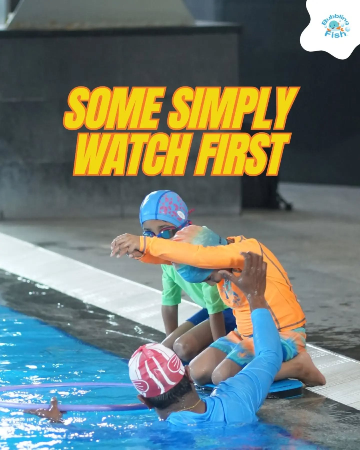 Every swimmer's story is different—and that's what makes it beautiful. 💙💦
Some children dive right in.
Some take their time.
Some need a little extra encouragement before they discover just how much they're capable of.
At Bubbling Fish, we don't measure progress by speed. We celebrate every child for showing up, trying again, and growing at their own pace.
Because confidence isn't rushed—it grows, one splash at a time. 🐠
(kids swimming, swimming journey, water confidence, swimming classes bangalore, learn swimming, child confidence, parent child bonding, baby swimming, toddler swimming, bubbling fish)