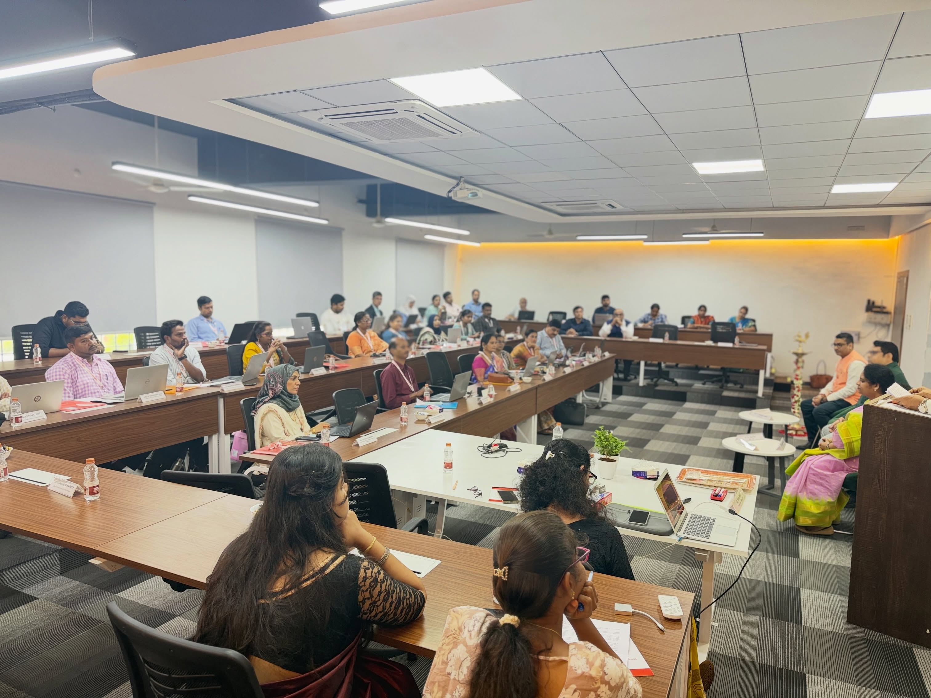 Ashoka School of Business extends its sincere gratitude to all the esteemed Principals, Directors, Deans, Faculty Members, and academic professionals who graced our Faculty Development Program (FDP) with their presence and made it a grand success.
We express our special thanks to our distinguished Guest Speaker, Dr. Hima Bindu Valiveti, Dean – Faculty Development Programs, GRIET, and Speaker, Prof. Devi Prasad Uppala, HoD – Finance & Program Chair (PGDM: Securities Market), for delivering insightful and engaging sessions.
The thought-provoking discussion on “Blending AI-Powered Pedagogy with Academic Citizenship and Professional Responsibility” inspired meaningful conversations on integrating artificial intelligence into teaching while upholding ethical values, academic integrity, and professional responsibility in higher education.
Your valuable participation, insightful interactions, and unwavering support made this FDP a truly enriching learning experience. We look forward to many more collaborative initiatives that continue to foster innovation and excellence in education.
Thank you for being a part of this memorable journey.
#ashokaschoolofbusiness #ASB #facultydevelopmentprogram #FDP #AIinEducation AcademicCitizenshipProfessionalResponsibility FacultyDevelopment HigherEducation InnovationInTeaching LearningTogether