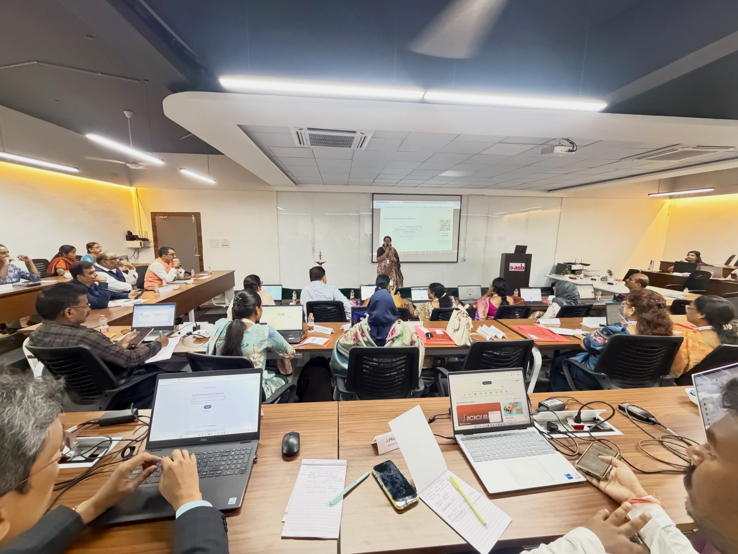 Ashoka School of Business extends its sincere gratitude to all the esteemed Principals, Directors, Deans, Faculty Members, and academic professionals who graced our Faculty Development Program (FDP) with their presence and made it a grand success.
We express our special thanks to our distinguished Guest Speaker, Dr. Hima Bindu Valiveti, Dean – Faculty Development Programs, GRIET, and Speaker, Prof. Devi Prasad Uppala, HoD – Finance & Program Chair (PGDM: Securities Market), for delivering insightful and engaging sessions.
The thought-provoking discussion on “Blending AI-Powered Pedagogy with Academic Citizenship and Professional Responsibility” inspired meaningful conversations on integrating artificial intelligence into teaching while upholding ethical values, academic integrity, and professional responsibility in higher education.
Your valuable participation, insightful interactions, and unwavering support made this FDP a truly enriching learning experience. We look forward to many more collaborative initiatives that continue to foster innovation and excellence in education.
Thank you for being a part of this memorable journey.
#ashokaschoolofbusiness #ASB #facultydevelopmentprogram #FDP #AIinEducation AcademicCitizenshipProfessionalResponsibility FacultyDevelopment HigherEducation InnovationInTeaching LearningTogether