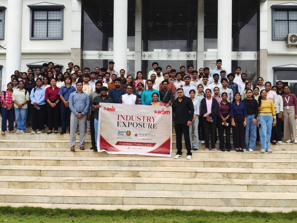 Learning beyond the classroom. Experience beyond the textbooks. 🚀
Our students had the opportunity to gain real-world industry exposure through visits to The Akshaya Patra Foundation and Moduli Construction. From understanding large-scale social impact initiatives to exploring modern prefab construction practices, it was a day filled with valuable insights and practical learning.
Here’s to shaping future-ready professionals through meaningful industry experiences.
#asb #ACBM #industryexposure #industryvisit #experientiallearning AkshayaPatra ModuliConstruction FutureLeaders LearningBeyondClassroom ManagementEducation