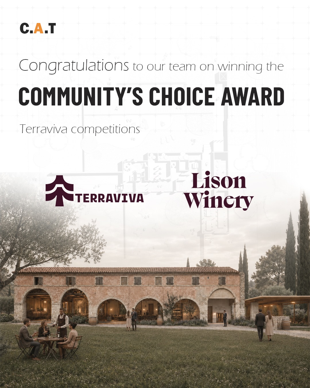 We are thrilled to announce that our faculty and students have won the Community’s Choice Award at the international Ca’ Rossa Winery Competition! The project was also listed among the top projects in the competition.
The winning proposal reimagines the historic Ca’ Rossa as an inhabited ruin, thoughtfully bringing together heritage, wine, culture, and hospitality while preserving the architectural legacy of the site.
This recognition is a celebration of collective creativity, collaboration, and dedication.
Congratulations to the entire team
#terravivacompetition #CaRossaWinery #ArchitectureCompetition #InternationalCompetition #Architecture ArchitecturalDesign StudentDesign HeritageArchitecture AdaptiveReuse InhabitedRuin ArchitectureStudents