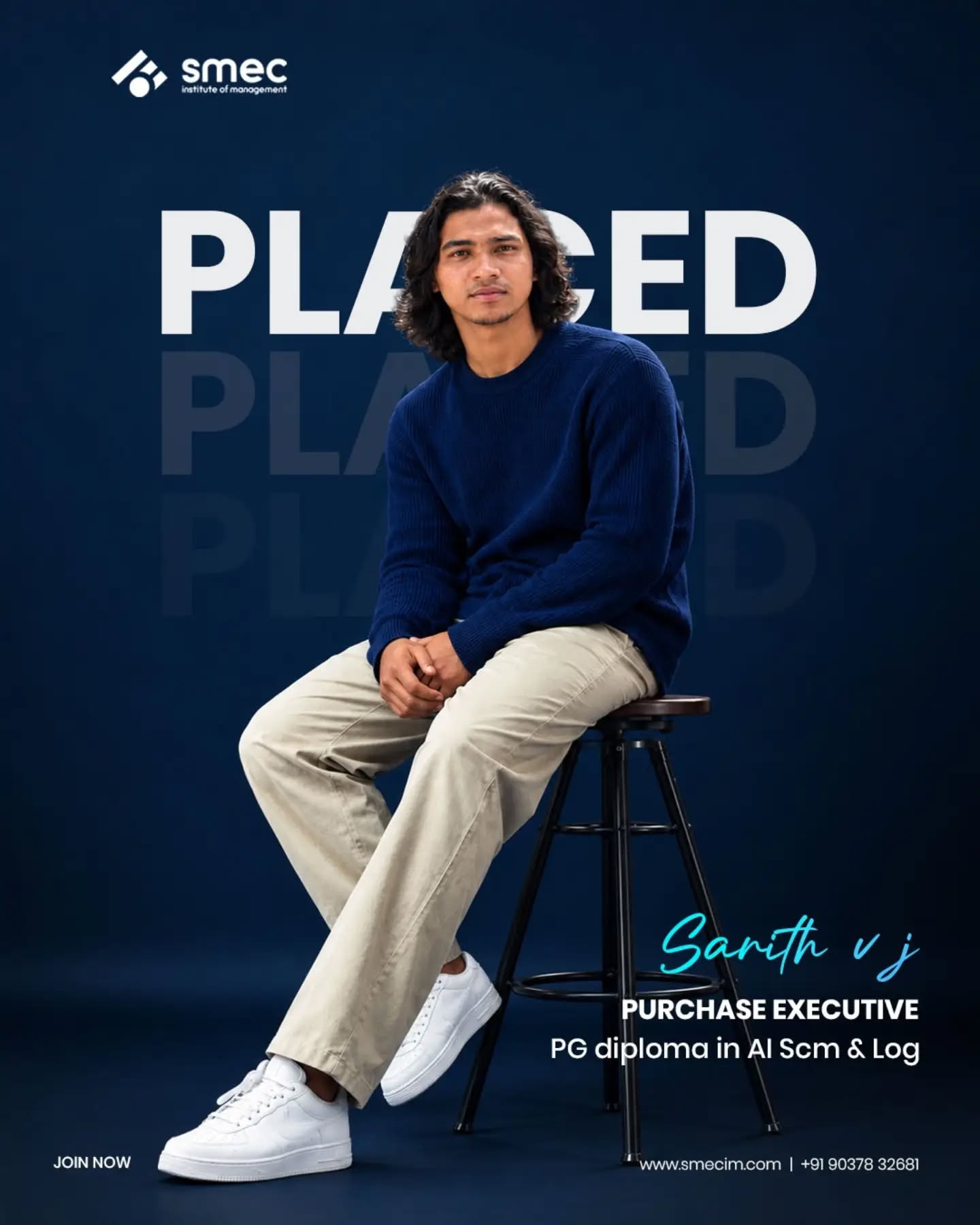 A new professional milestone begins for Sarith V J!
We’re excited to celebrate Sarith V J on securing a position as a P